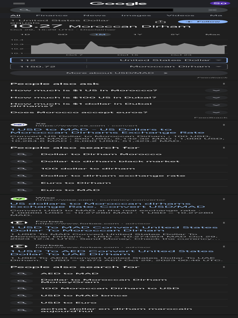 USD to MAD Exchange Rate Update | PDF | Law