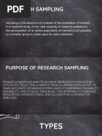 Researh Sampling