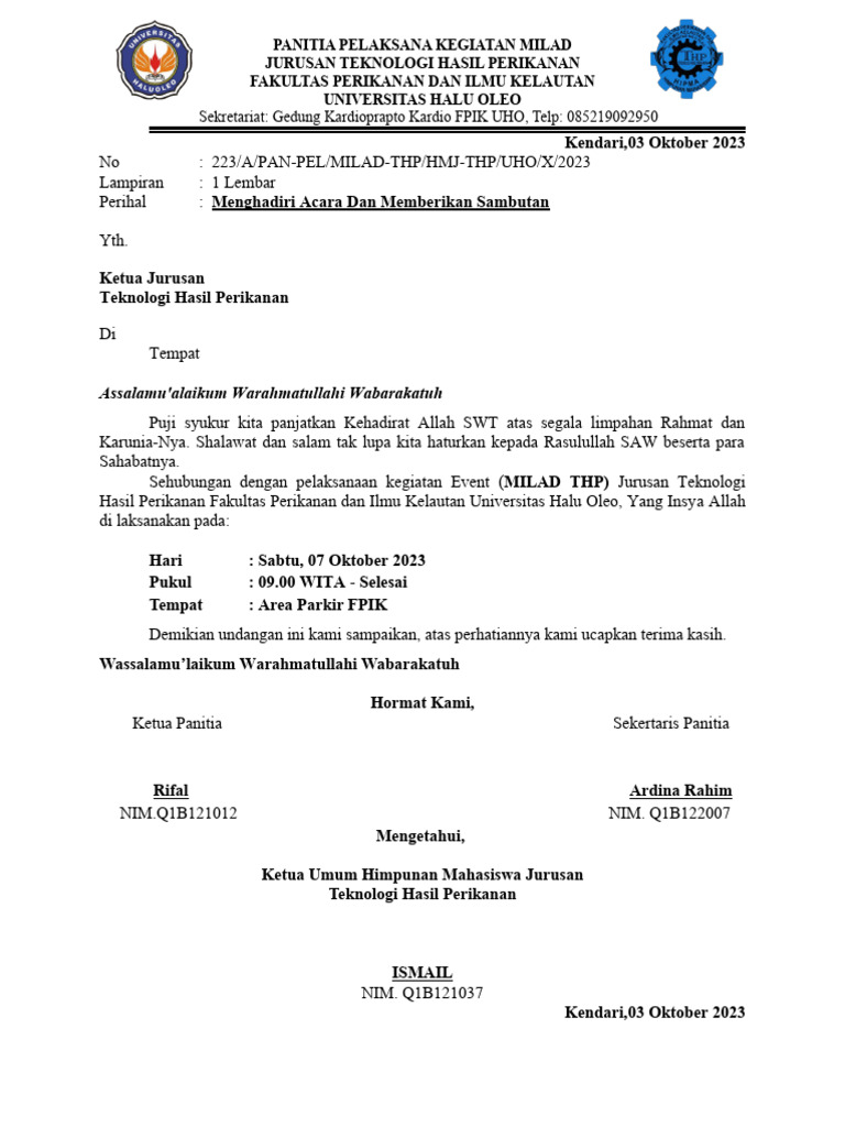 UNDANGAN EVENT | PDF