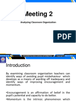 Meeting 2: Analyzing Classroom Organization
