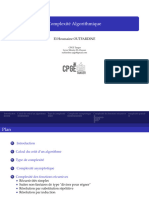 Complexité Algorithmique