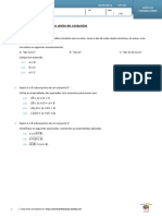 Propriedades Da Interseção e União de Conjuntos: Nome Do Aluno #Data / / 20