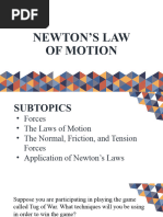 Topic 4 Newtons Law of Motion