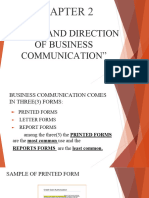 Forms & Direction of Bus - Comm