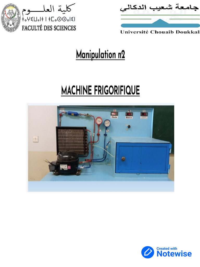 Machine Frigo | PDF
