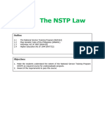 Chapter 1 The NSTP Law