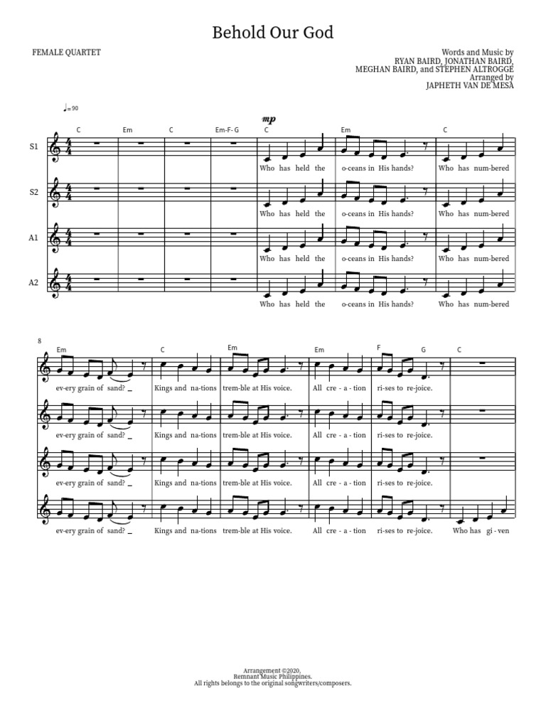 Behold Our God | PDF