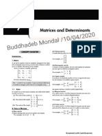 214623B.C.amathematics2nd Sem Matrix and Determinant 13-04-2020