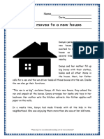 Danya New House Grade 2 Comprehension Worksheet