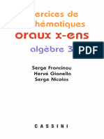 S.francinou, H.gianella, S.nicolas - Exercices de Mathématiques Oraux de l'ENS _ Algebre 3-Cassini (2008)
