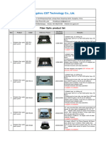 Passive Fiber Price list-CST 2022