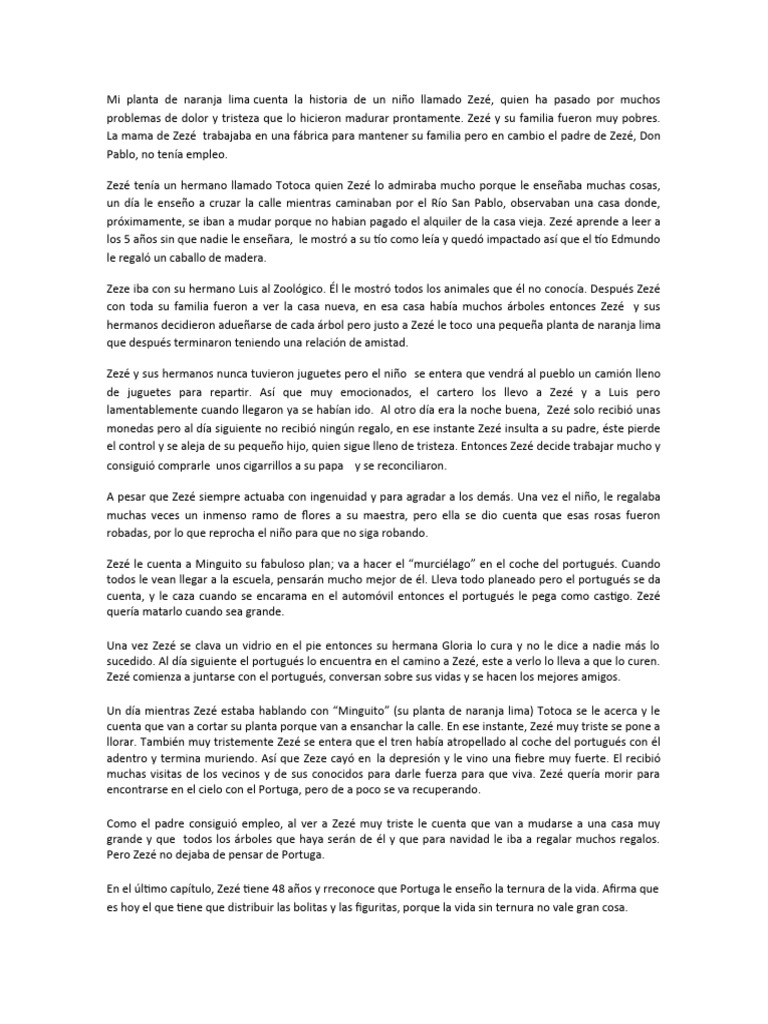 Mi Planta de Naranja Lima PDF