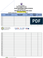 HOMEROOM PTA ELECTION 2023- ATTENDANCE SHEET