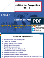 Tema 5 - Gestión Del Alcance - 2020-1 - Clase