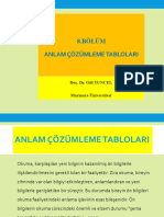 Anlam Çözümleme Tabloları