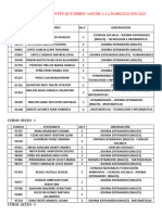 Listado de Estudiantes Que Deben Asistir A La Habilitacion 2023 Noviembre 20