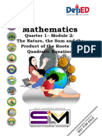 Math9 - Describes The Relationship Between The Coefficients and The Roots of A Quadratic Equation