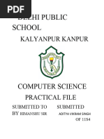 Cs Practical File Class 11