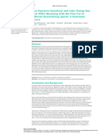 Post Operative Sensitivity and Color Change Due To in Office Bleaching With The Prior Use of Different Desensitizing Agents A Systematic Review