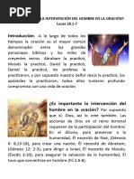 Es Importante La Intervención Del Hombre en La Oración