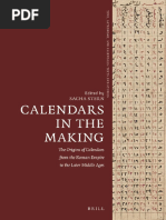 Calendars in The Making The Origins of Calendars From The Roman Empire To The Later Middle Ages