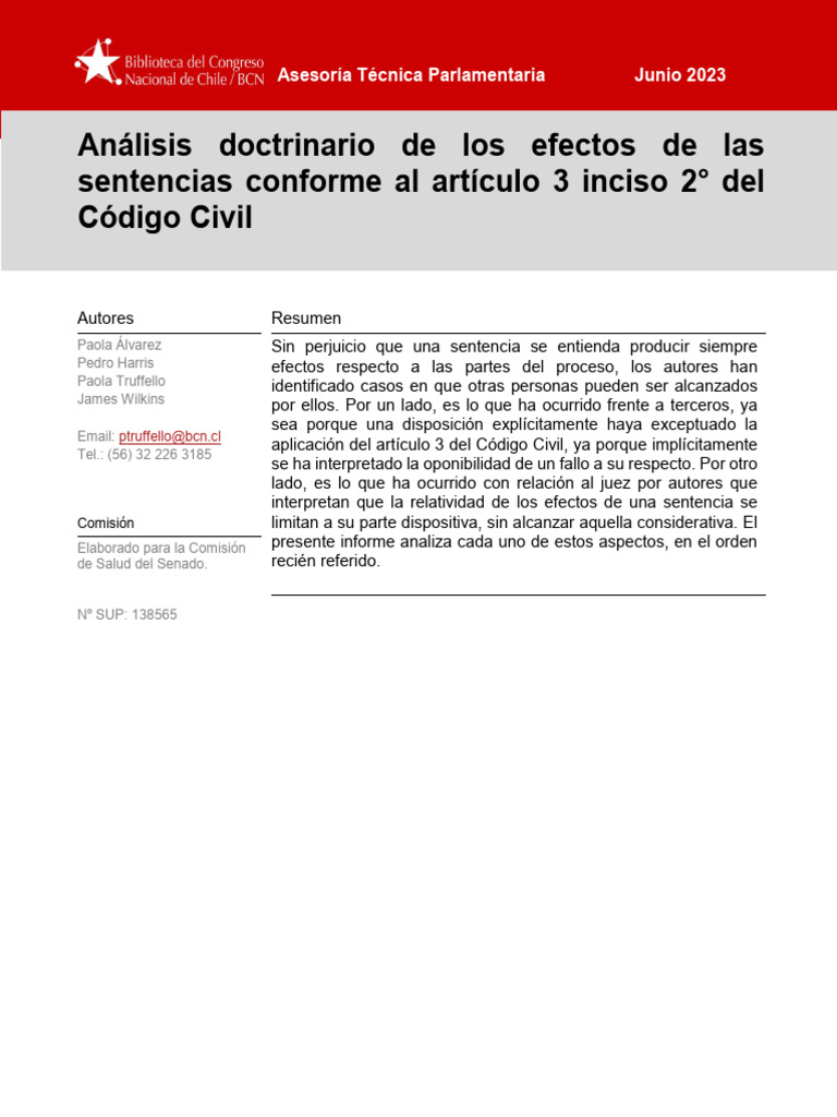 A. Doctrinario Efectos de Las Sentencias 2023 PTPAJWPH VF | PDF | Res