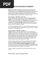 Download The Five Generations of Computers by api-3760571 SN6856327 doc pdf