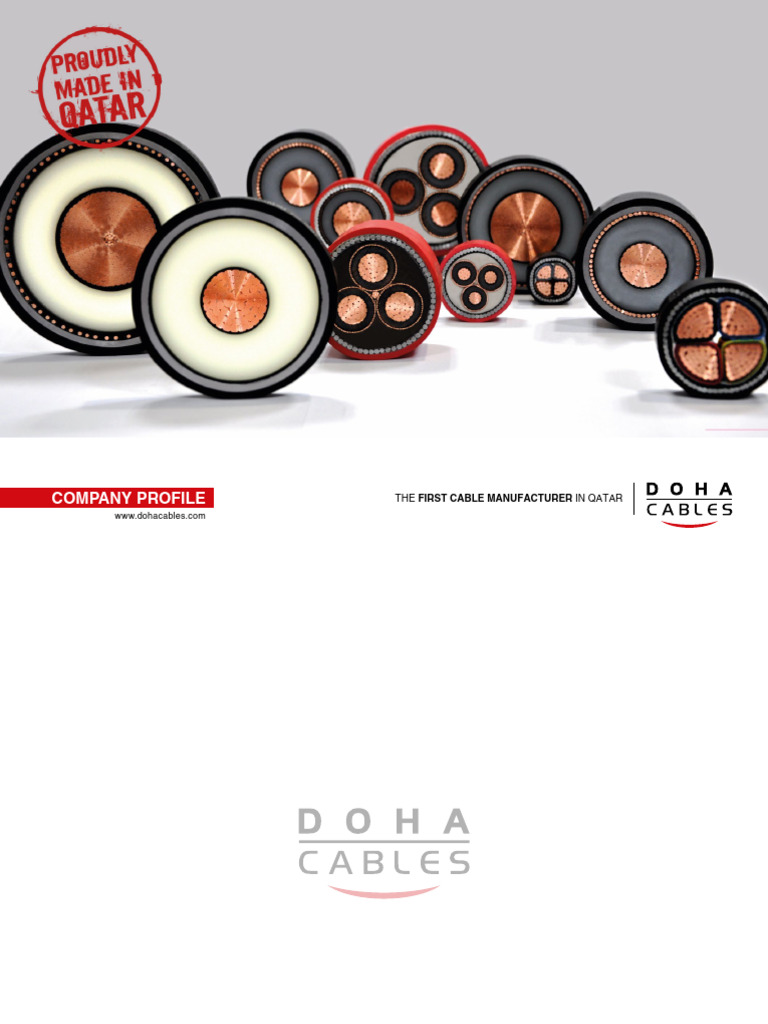 Doha Cables Profile | PDF | Electrical Wiring | Insulator (Electricity)
