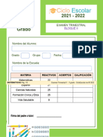 Examen Trimestral Tercero Bloque2 2021 2022