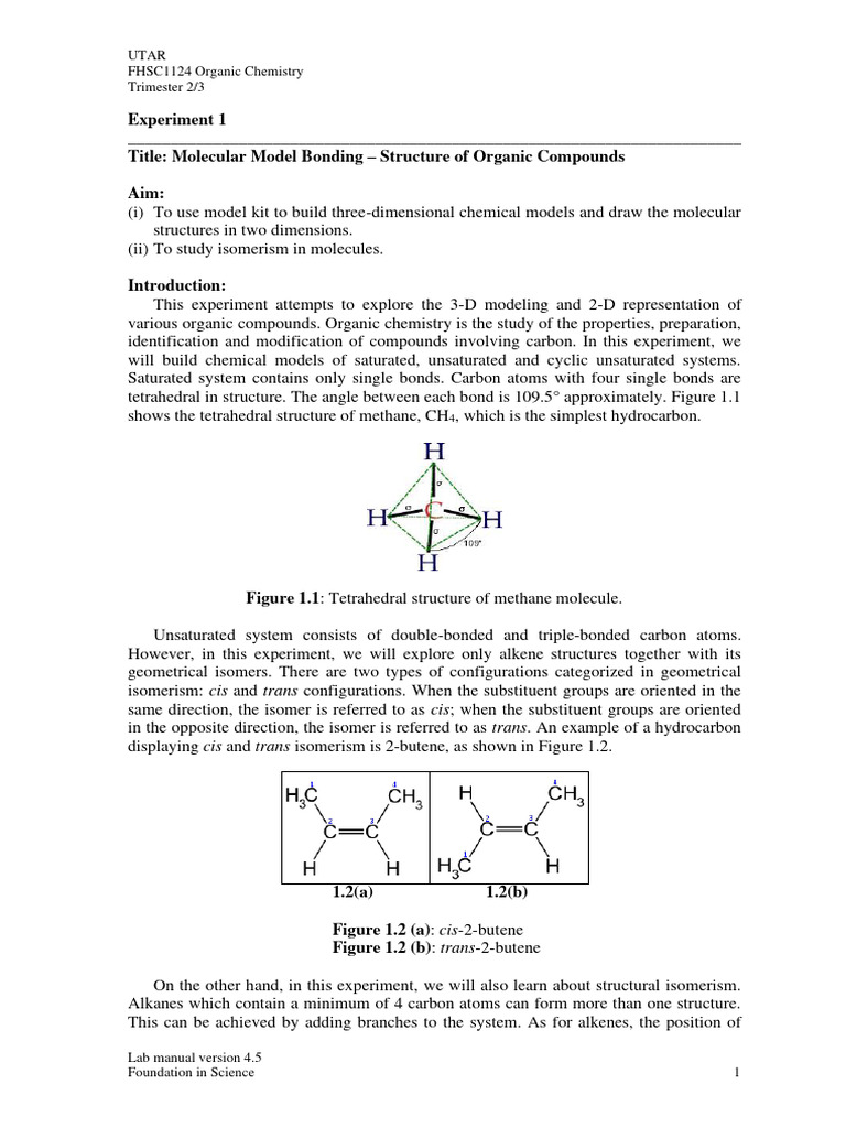 Organic Compounds Structure and Isomerism | PDF | Alkene | Isomer