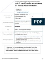 Examen - (AAB01) Cuestionario 2 - Identifique Las Semejanzas y Diferencias Entre Las Teorías Éticas Estudiadas