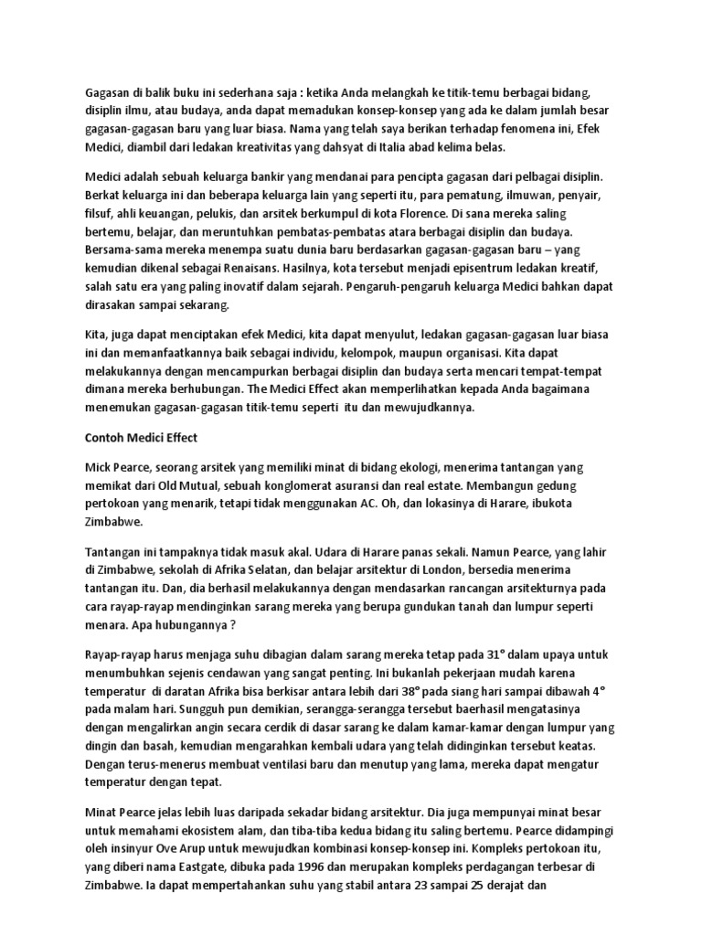 Medici Effect Pdf