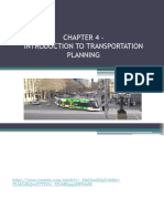 CHAPTER 4 - Introduction To Transportation Planning