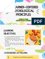 Learner Centered Psychological Principles