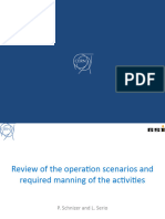 Review of The Operation Scenarios and Required Manning of The Activities