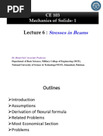 Lecture # 6 Stresses in Beams