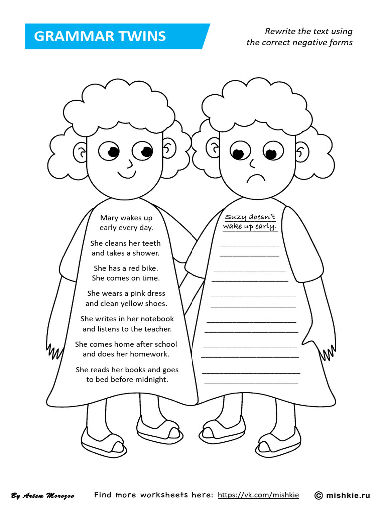 Grammar twins present simple by artem morozov pdf