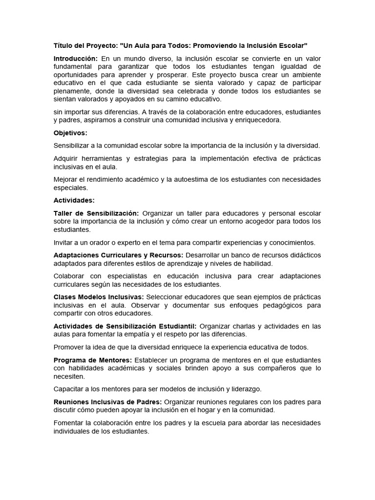 Asignatura 14 | PDF | Inclusión (Educación) | Plan de estudios