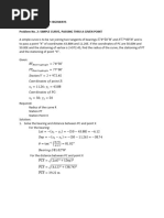 PROBLEM No. 2 - Simple Curve