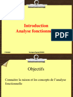 Introduction Analyse Fonctionnelle