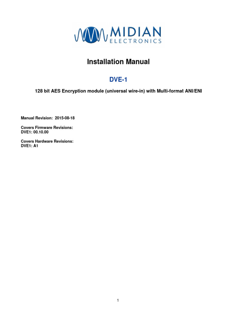 Dve 1 Manual Download Free Pdf Switch Radio