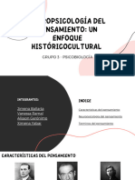 Neuropsicología Del Pensamiento Un Enfoque Históricocultural