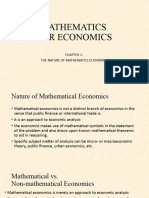 Mathematics For Economics