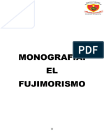 Monografia Sobre El Fujimorismo