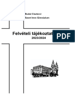 Fevételi Tájékoztató Füzet 2023-2024 - BCSzIG