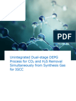 Aspen HYSYS Example of Unintegrated Dual-Stage DEPG Process For CO2 and H2S