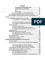 Analiza Instrumentala Si Metode de Separare A Speciilor Chimice in Domeniul Farmaceutic Piperea Sianu Cuprins