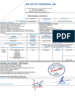 Proforma Invoice: Bank Account Details