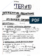 Differ Eq of Higher Order Homogeneous