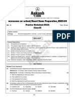 Worksheet - 04 (B) - Zoology - XIth - Animal Tissue and Biomolecules